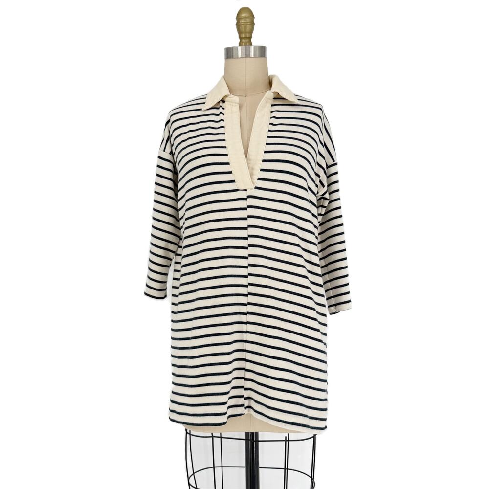 Tuckernuck Navy Stripe Ashton Knit Polo Mini Shift Dress size XS - Picture 7 of 16